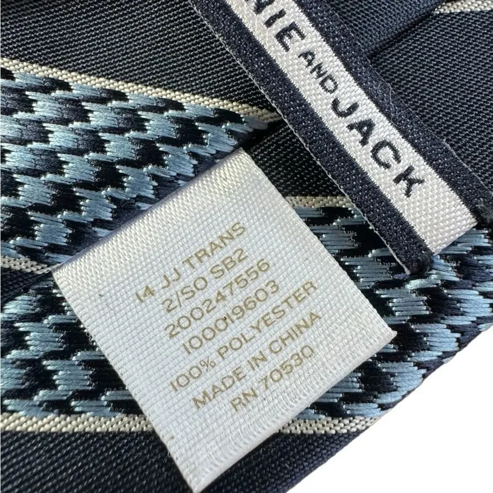 Janie and Jack Blue Stripe Adjustable Tie Child 0-3